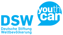 Logo: DEUTSCHE STIFTUNG WELTBEVÖLKERUNG DSW
